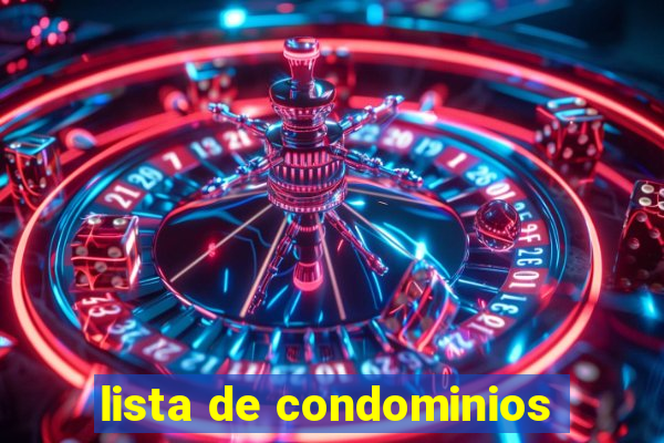 lista de condominios